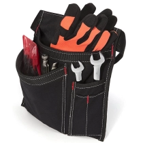 5 포켓 도구 벨트 파우치, 화가, 목수, 건축업자를 위한 내구성 캔버스 원예 작업 허리 도구 가방