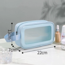 휴대용 디자이너 디자인 작은 pvc pu 화장품 토트 백