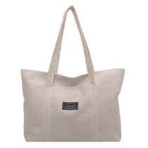  100% 면 캔버스 리넨 쇼핑백 친환경  황마 디자이너 가방 토트 