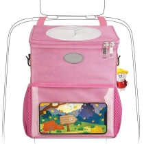 내구성 접이식  자동차 트렁크  쿨러 가방 메쉬 포켓 여행 음료 