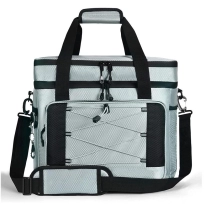 이중 레이어 대용량 휴대용 야외 방수 냉장 및 절연 도시락 가방