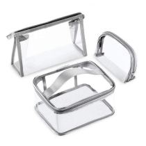  럭셔리 방수 투명 클리어 메이크업 뷰티 지퍼 파우치 