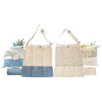 접이식 쇼핑 메쉬  비치 백 재사용 가능한 코튼 백 