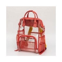 PVC  도난 방지  투명 노트북 배낭 학교 가방 