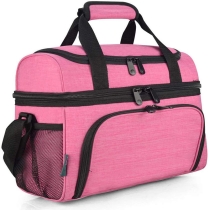 여성 절연 사무실 학교 점심 토트 조정 가능 어깨 끈 음식가방