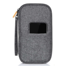 여행 지갑, 방수 여권 홀더 핸드 스트랩 RFID 차단 