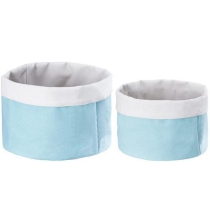 Eco 친절한 재생된 재사용 표백하지 않는  저장  목화 빵 바구니