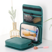 프리미엄 접이식 방수 내구성 고품질 pu 메이크업 화장품 토트 백 