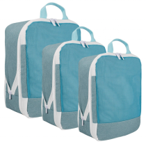 3pcs 휴대용 여행 하이킹  압축 포장 큐브