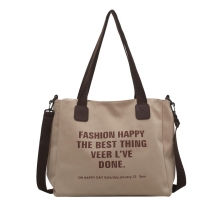 대형 캔버스 토트 백 패션 숄더 크로스 바디 핸드백  가방 