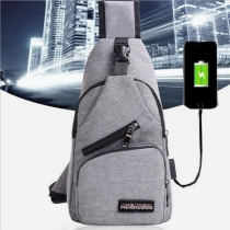 usb 충전기를 가진 스포츠 crossbody 책가방 