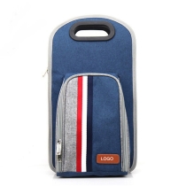 야외 휴대용 방수 절연 와인 병 쿨러 토트 백 