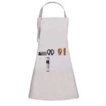 조정 가능한 목 스트랩 바베큐 턱받이 앞치마 