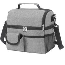 대형 2 구획 절연 점심 가방