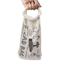 GOTS 인증 재사용 가능한 유기농 면 빵 가방 재활용 농산물 가방