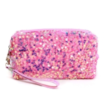 유행 번쩍이는 Sequin 화장용  숙녀 메이크업 저장 가방