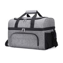 고품질 다기능 방수 열 식료품 쿨  절연 이중 구획 쿨러 점심 가방