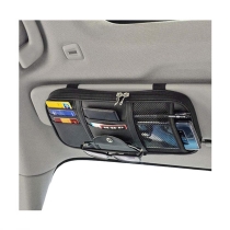 자동차 선 바이저 포인트 포켓  PU 가죽 문서  선 바이저