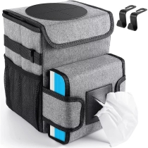 뚜껑 홀더가 있는 자동차  누출 방지 자동차 부품 쓰레기 콘센트 보관 가방