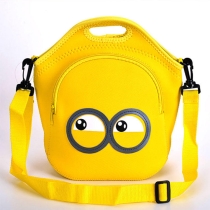 재사용 가능 귀여운 네오프렌 점심 토트백 보온 피크닉 여성 소녀용 도시락 