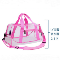 새로운 디자이너 유행 여성 투명 pvc 스포츠 토트  비치 여행  백