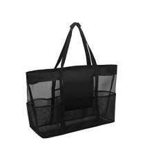 대용량 메쉬  토트 백 여행 휴가를위한 슬링 숄더 백