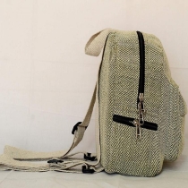 BSCI 제조업체  친환경 면 100% 대마 배낭 노트북 가방 