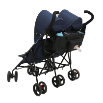 격리된 우우병 홀더를 가진  유모차  쌍둥이 캐디 백