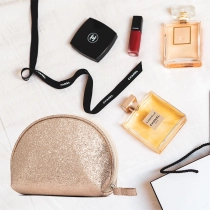 대형 핑크 가죽 매달려 세면 용품 워시 가방