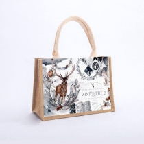 새로운 토트 황마 선물 쇼핑 여성 비치 가방