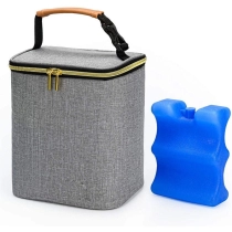 재사용 가능한 절연 수유 엄마 데이케어 아이스 팩이 포함된 모유 쿨러 백
