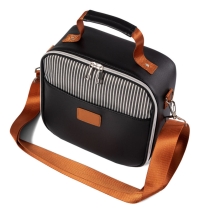 누수 방지 연약한 Pu 가죽 냉각기 알루미늄 점심 끈달린 가방