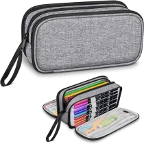 대용량 3 층 연필 상자 펜 주머니 편지지 보관 주최자