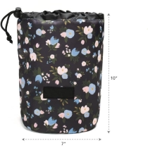 패션 뷰티 여행 라운드 Drawstring 화장품 키트  메이크업 가방