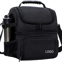 어깨끈 이중 구획 누수 방지 점심 가방대형 절연 점심 쿨러 토트 백 