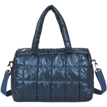 대용량 쇼핑 패션  토트 겨울 따뜻한 코튼  푹신한 가방