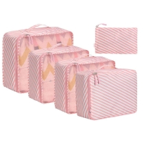 높은 품질 8 세트 여행 포장 큐브 세트 Drawstring 가방과 신발 