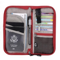 새로운 레드 여성 가족 카드 지갑 파우치 여행 지갑 고품질 여권 홀더