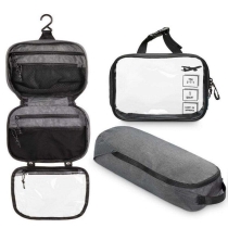  휴대용 360  매달려 화장품 욕실 면도 가방 세면 용품 