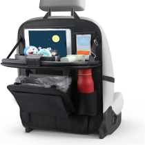 접이식 테이블 트레이 태블릿 홀더와 뒷좌석  Pu 가죽  휴지통교수형 기빙