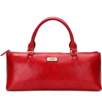 고품질 여행 피크닉 pu 가죽 와인 맥주 절연 쿨러 토트 백 레드