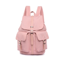 분홍색 방수 학교 노트북 구획을 가진 노트북 책가방