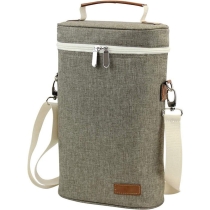 2 병 와인 쿨러 가방 절연 와인 캐리어 와인 토트 백 쿨러