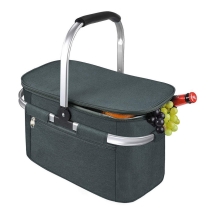 대형 캠핑 누출 방지 접을 수 있는 절연 쿨러 피크닉 바구니 