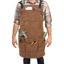 목공 남자  9 포켓 내구성 왁스 칠 캔버스 용접 앞치마 정원사 정비공 B