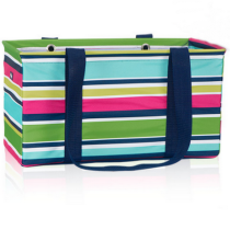 대형 캔버스 접이식 프레피 팝 유틸리티 토트 오거나이저