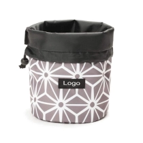 라운드 화장품 가방 