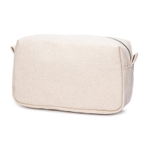 친환경 면화 메이크업 가방 캔버스 세면 용품 파우치 간단한 