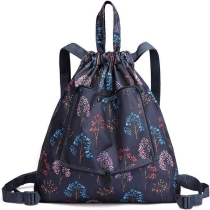 패션 인쇄 접이식 요가  졸라 매는 끈 배낭 