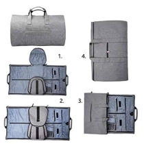 프리미엄 컨버터블 접이식 여행 기내용 더플 백 